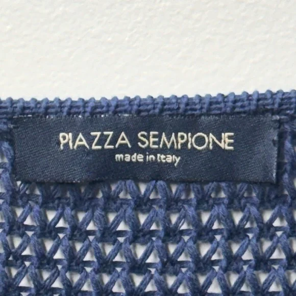 Piazza Sempione SpA Blue Knit Cardigan - Picture 11 of 13
